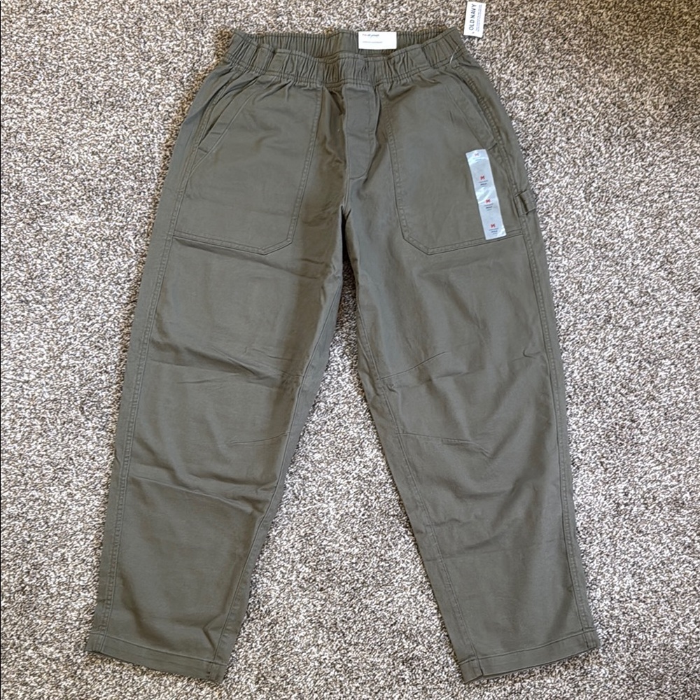 Old Navy High-Rise Olive Pants